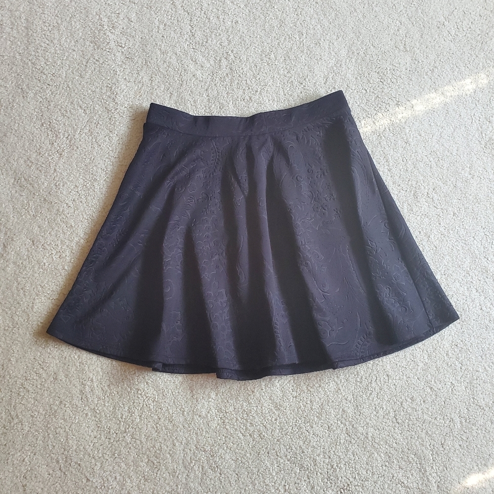 Black Pattern Aeropostale Skirt